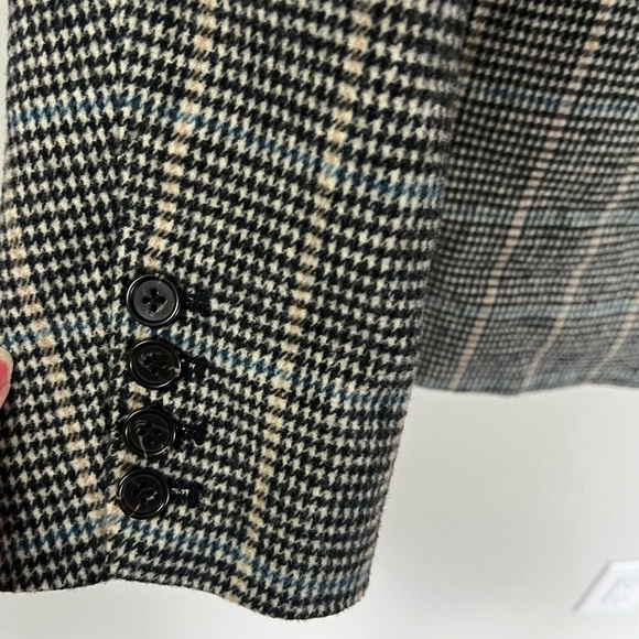 NWOT Rails Cody Houndstooth Check Double Breasted Blazer Sand Ash Women’s Small - Picture 8 of 14